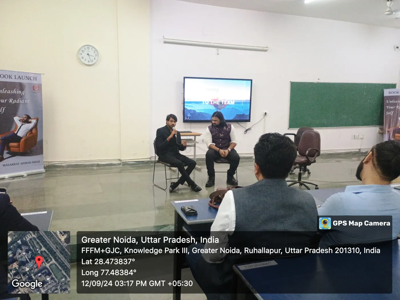 Darshan Desale in conversation at Sharda University
