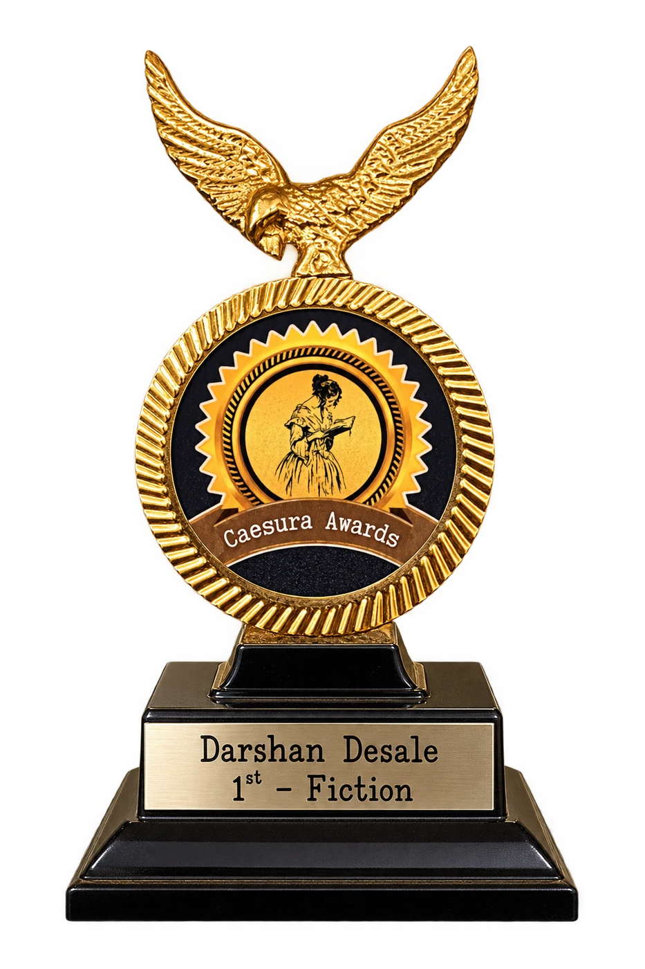 Caesura Awards first place trophy